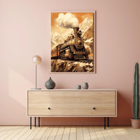 Majestic Steam Train Journey Poster