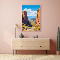 Pinnacles National Park Adventure Landscape National Park Poster