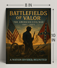 Battlefields of Valor The American Civil War Poster PosterGoat
