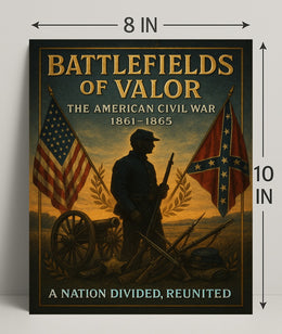Battlefields of Valor The American Civil War Poster PosterGoat