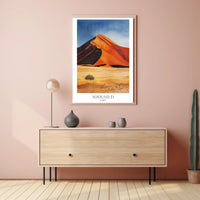 Sossusvlei Sand Dunes Namibia Travel Poster PosterGoat