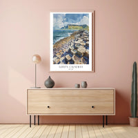 Giant's Causeway Wonder: Irish Landscape Travel Poster PosterGoat