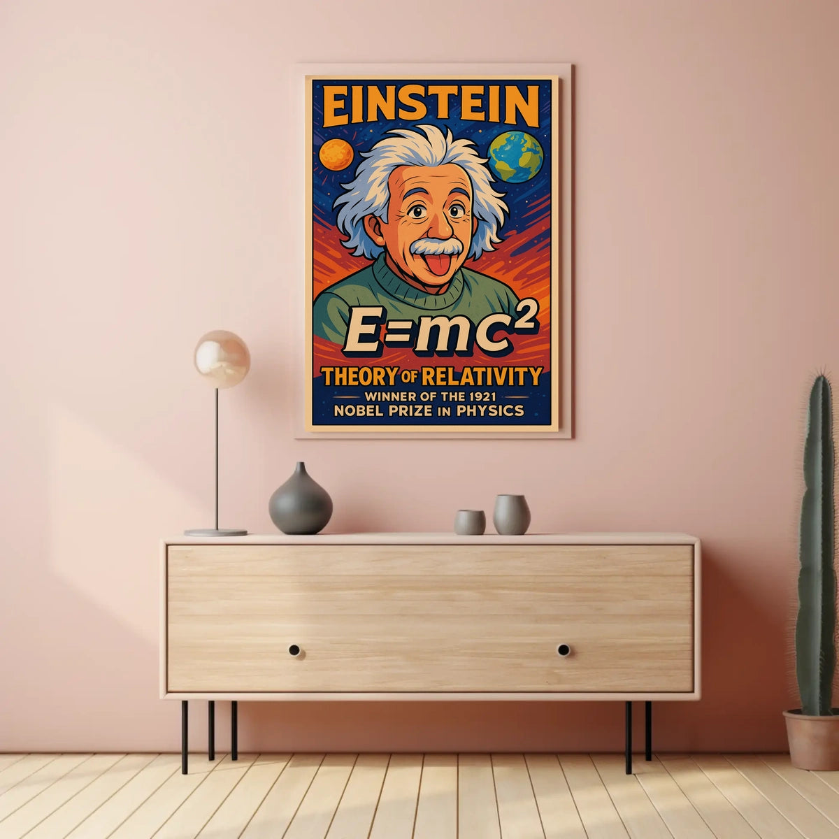 Albert Einstein Theory Of Relativity Poster