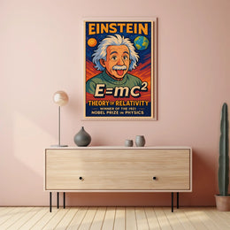 Albert Einstein Theory Of Relativity Poster
