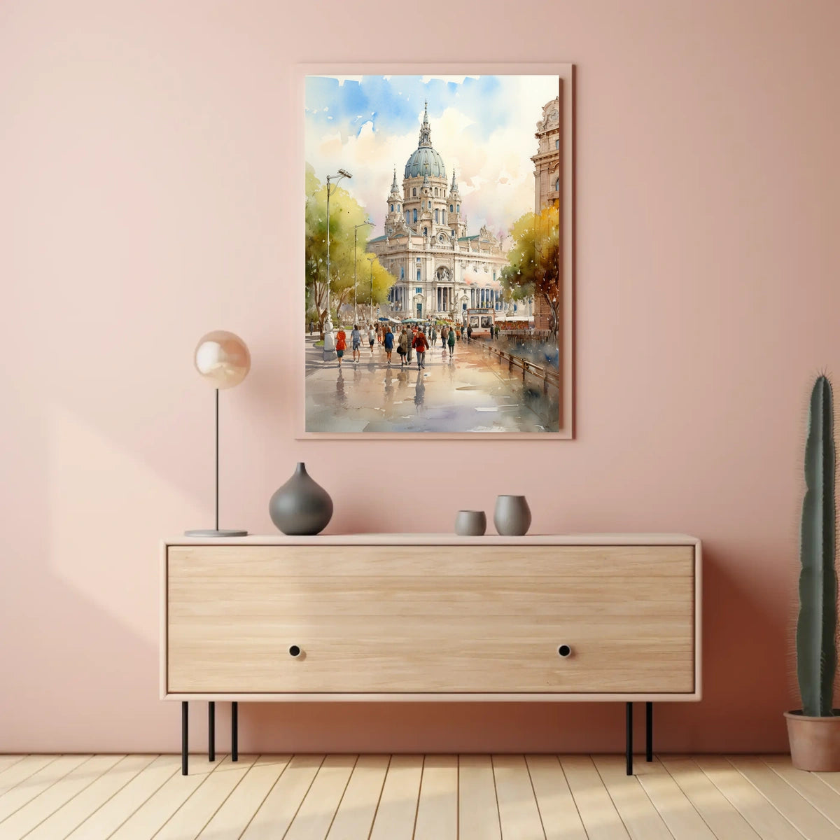 European Cathedral Historical Architecture Travel Poster