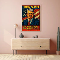 Jimmy Carter 39th President Poster Wall Art For Home Decor