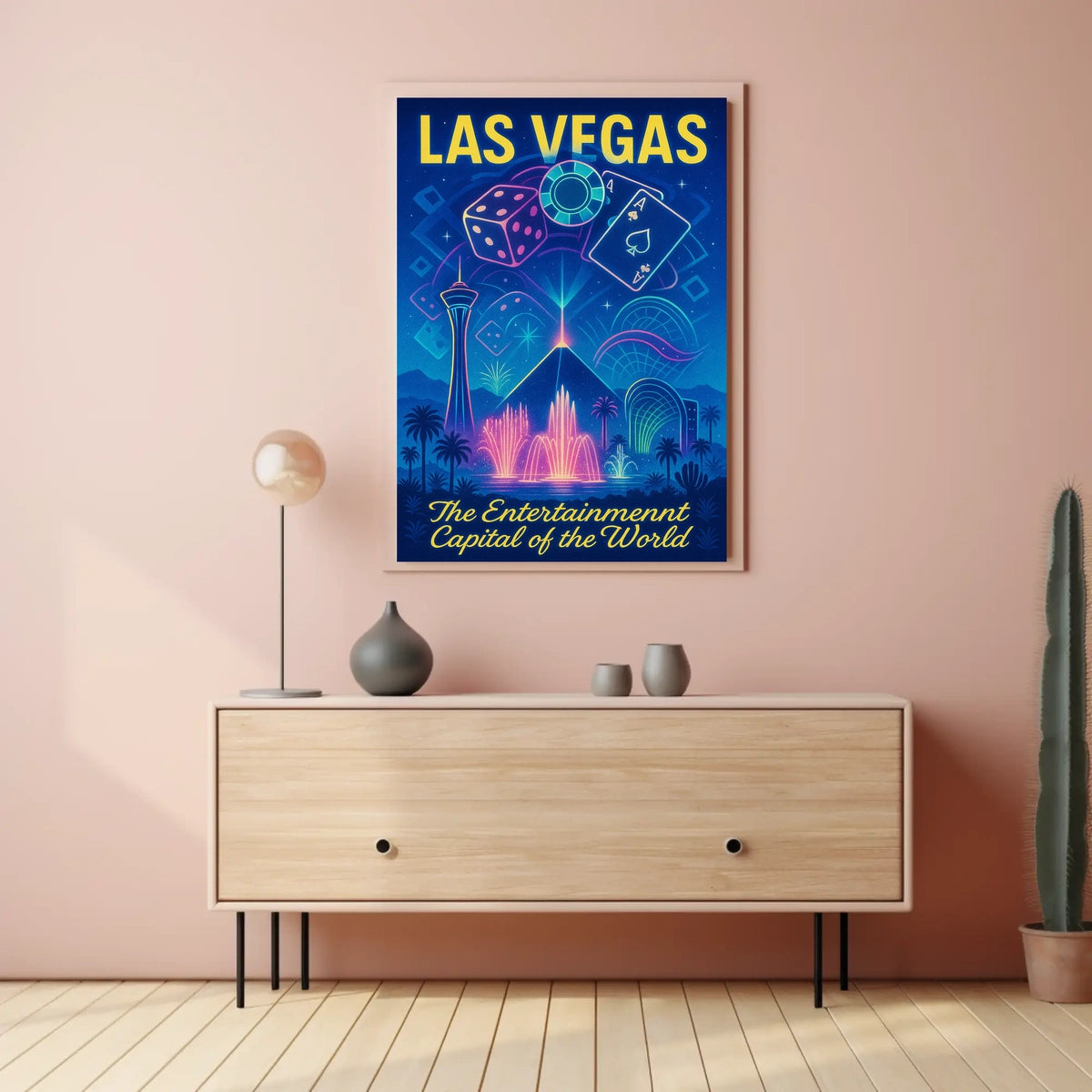 Las Vegas The Entertainment Capital Poster