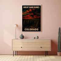 Great Sand Dunes of Colorado Poster