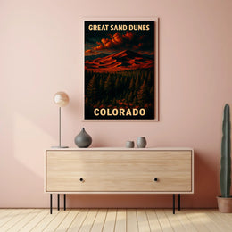 Great Sand Dunes of Colorado Poster