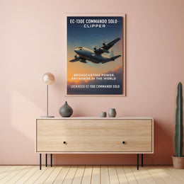 EC-130E Commando Solo Broadcasting Power Poster PosterGoat