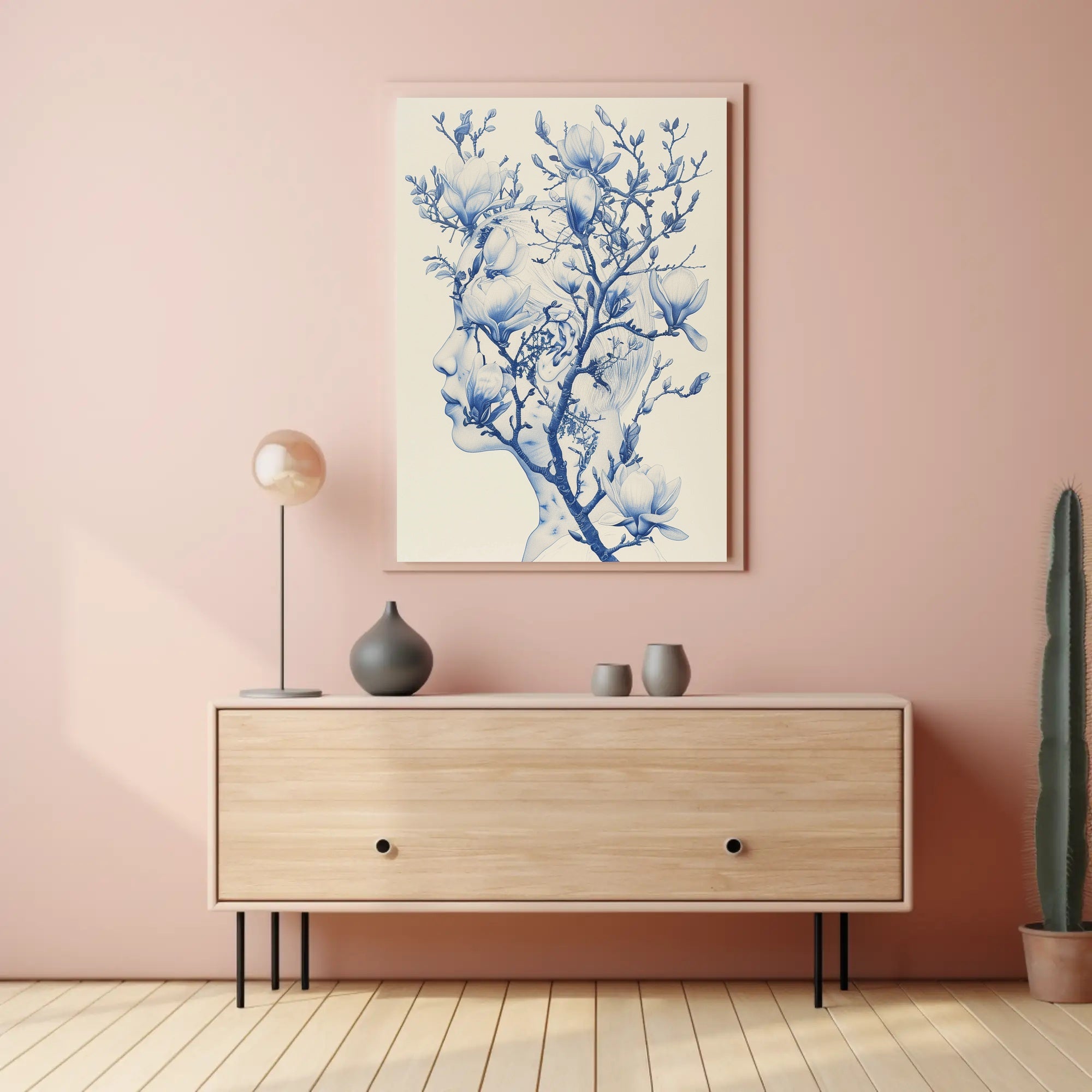 Blossoming Thoughts Art Print Poster Decorative Wall Art for Home Decor PosterGoat
