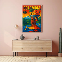 Vibrant Colombia Poster