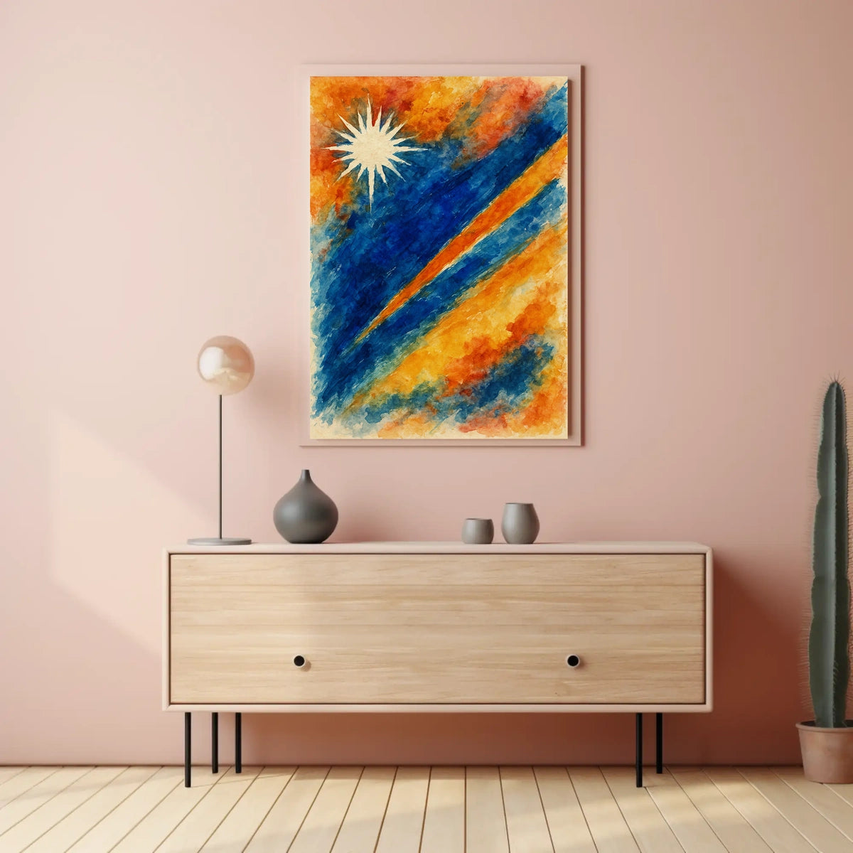 Celestial Burst Poster