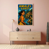 Amalfi Coast Adventure Poster 18x24 Scenic Wall Art