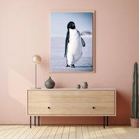 Curious Penguin Portrait Poster