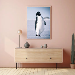 Curious Penguin Portrait Poster