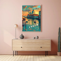 Venice at Sunset Poster
