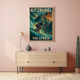 Kitzbühel, Austria The Streif Poster