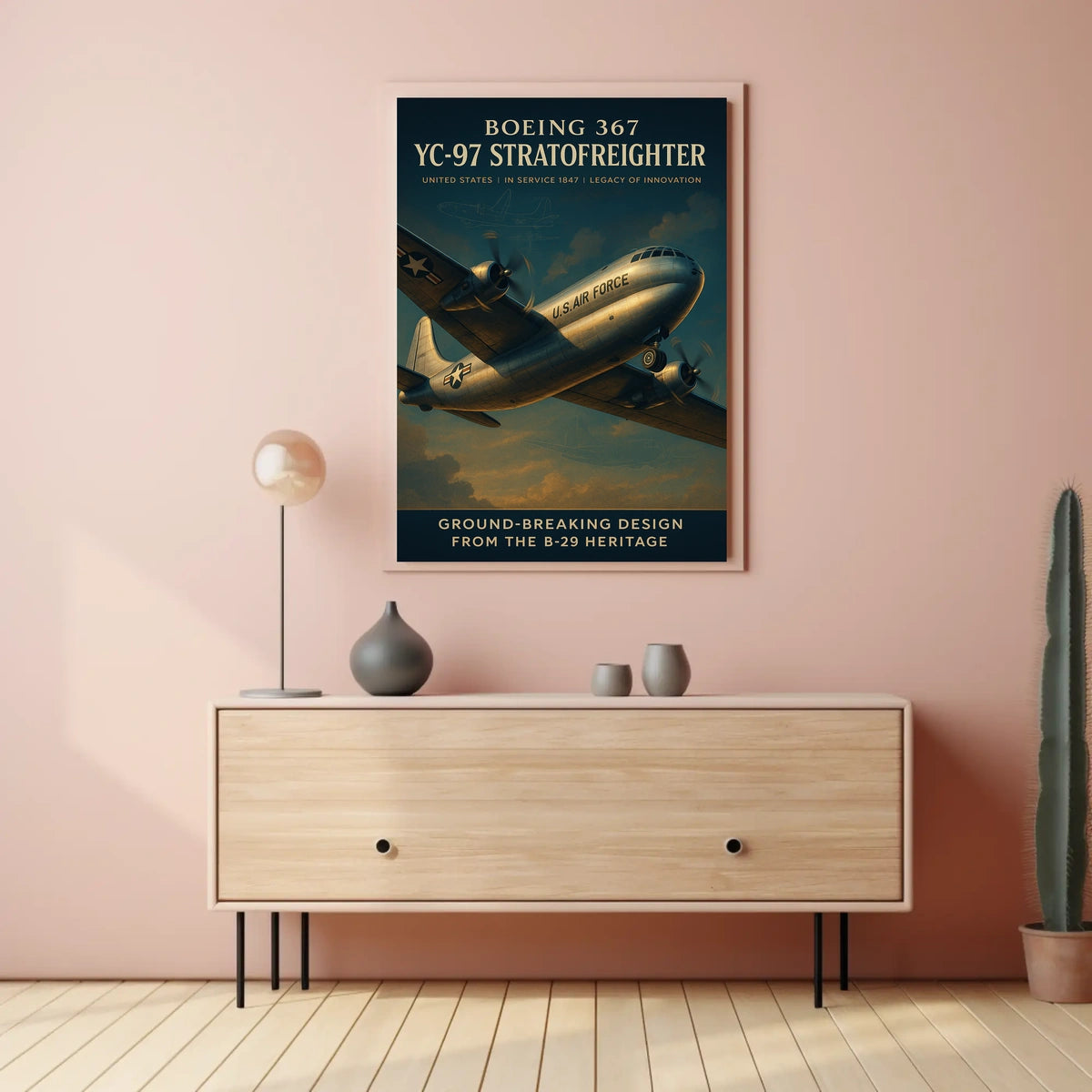 Boeing 367 YC-97 Stratofreighter Poster