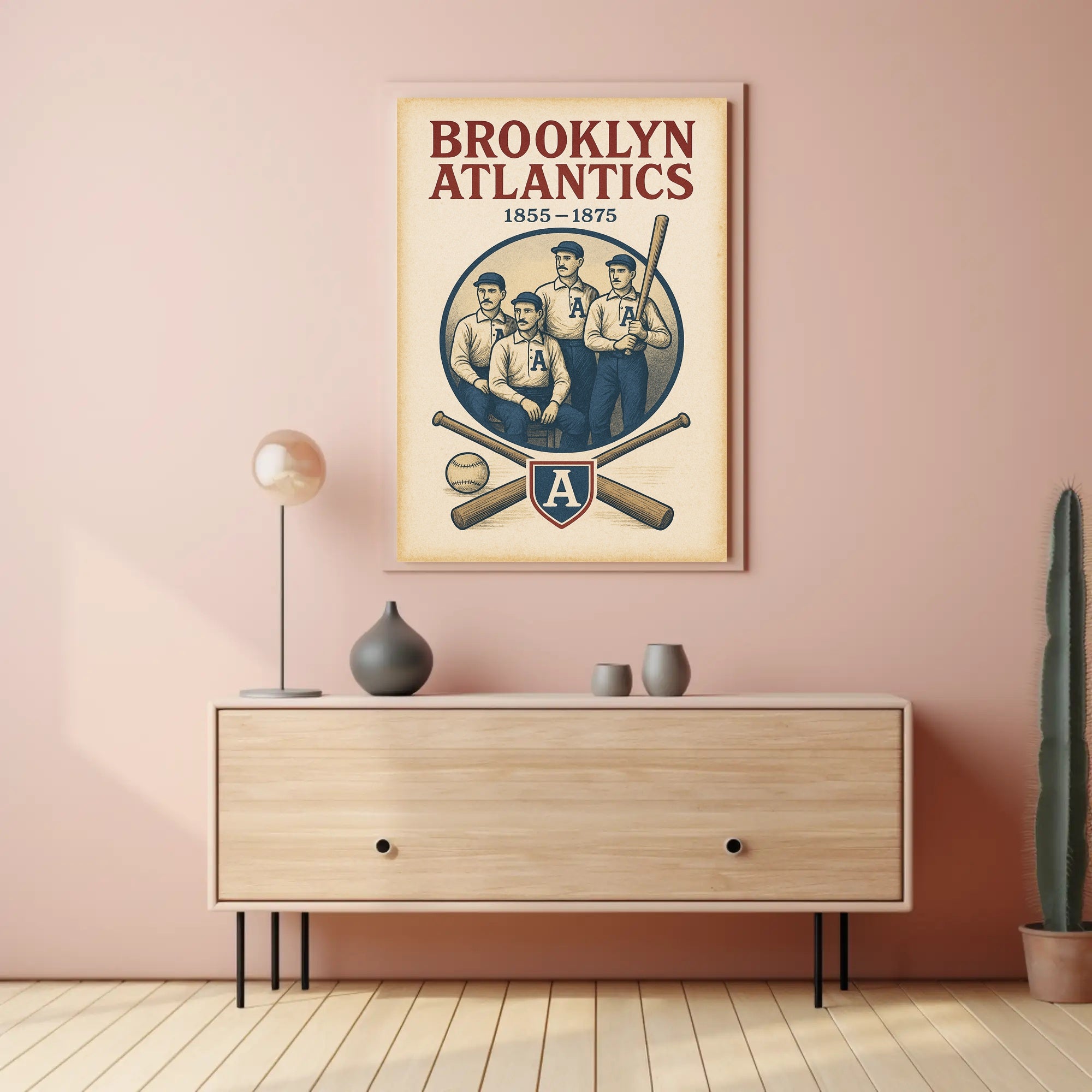 Brooklyn Atlantics Baseball Team Poster PosterGoat