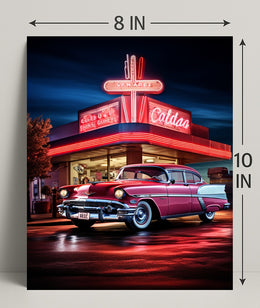 Classic Americana Neon Nights Poster
