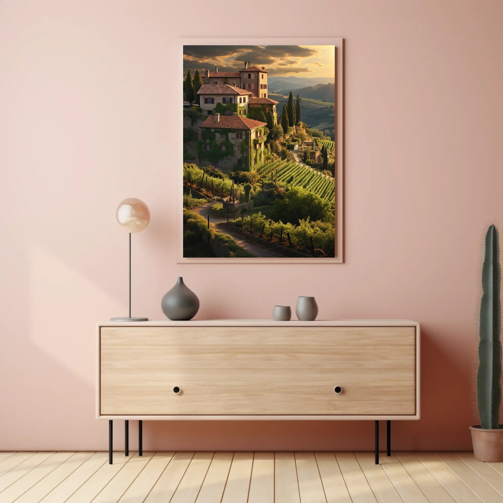 Tuscan Countryside Landscape Wall Art Cultural or Heritage Poster