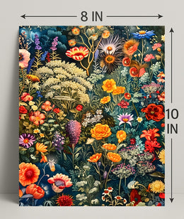 Vibrant Floral Symphony William Morris Art Poster