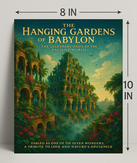 Hanging Gardens of Babylon Romantic Cultural or Heritage Poster