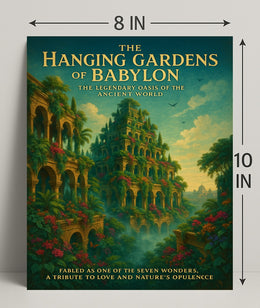 Hanging Gardens of Babylon Romantic Cultural or Heritage Poster