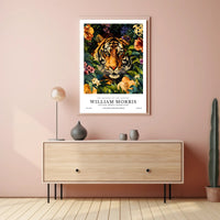 William Morris Tiger Illustration Art Poster - Animal Poster
