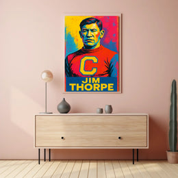 Jim Thorpe Iconic Athlete Poster