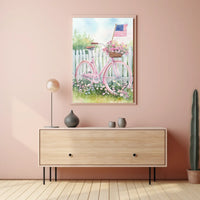 Vintage Bicycle Wall Art 18x24 Poster By PosterGoat Poster