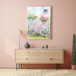 Vintage Bicycle Wall Art 18x24 Poster By PosterGoat Poster