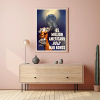 Vintage War Bonds Poster Art Print for Home Decor PosterGoat