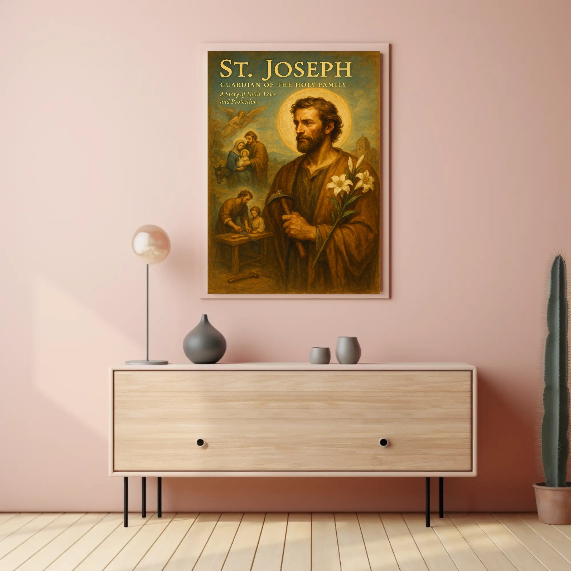 St. Joseph Guardian Of The Holy Family Poster