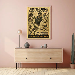 Jim Thorpe Legendary Athlete Poster