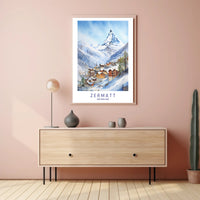 Serene Winter in Zermatt Poster PosterGoat