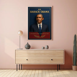 Barack Obama 44th President 3d Poster PosterGoat