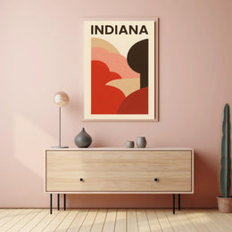 Indiana Abstract Landscape Poster