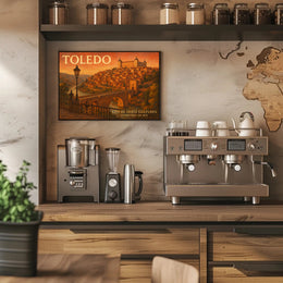 Toledo City of Three Cultures Travel Poster