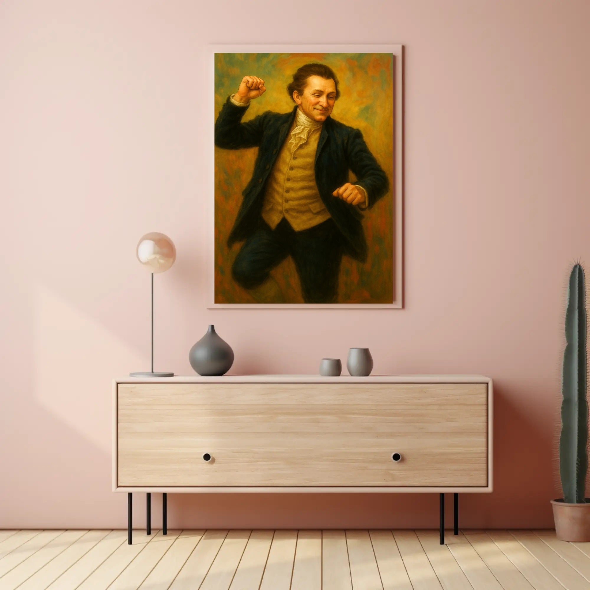 President James Monroe Funny Fist Pump Poster