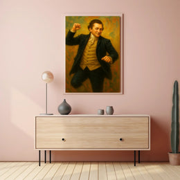 President James Monroe Funny Fist Pump Poster
