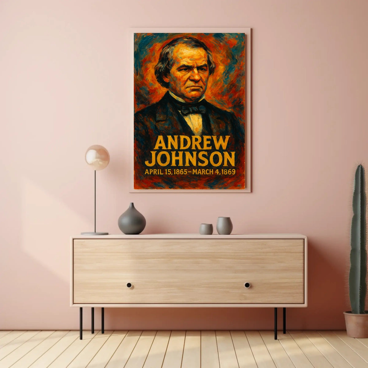 Andrew Johnson 17Th President Poster
