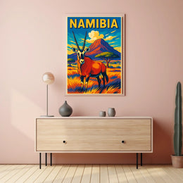 Namibia Wildlife Poster