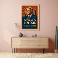 Patriotic Trump Bold Leadership Vintage Poster