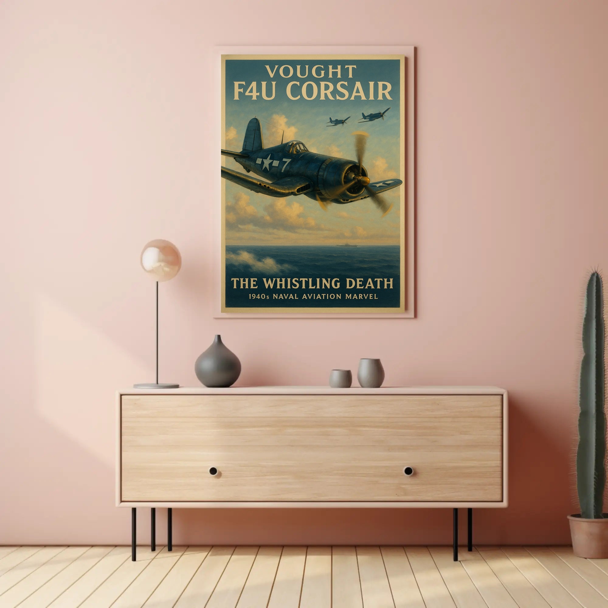 Vought F4U Corsair: The Whistling Death Poster