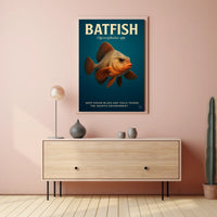 Batfish Deep Ocean Wonders Poster