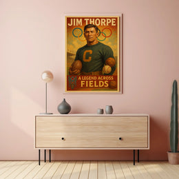 Jim Thorpe Iconic Sports Legend Jim Thorpe Poster