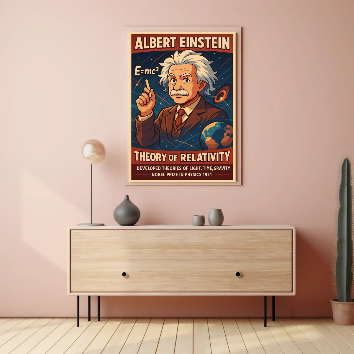 Albert Einstein Theory Of Relativity Poster