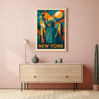 New York Iconic Skyline Poster